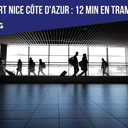 Riviera 4 Aeroport Wifi Climatisation Partage Apartment